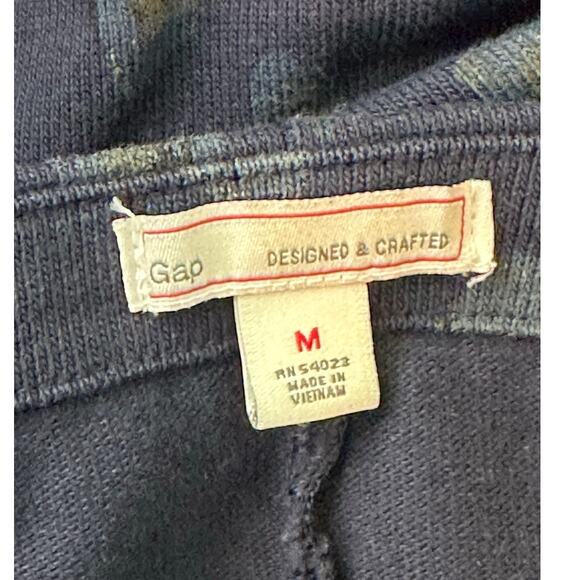 Gap Blue Leopard Print 3/4 Sleeve Mini Dress size M - Picture 3 of 12